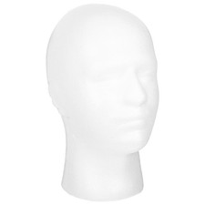 2 Pack Training Head Practice Mannequin Dummy Statue for Wigs Headform with