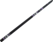 Eight Ball Mafia EBM14 Purple Flower B-Fly Skull Pool/Billiards Cue Stick