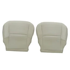 Driver & Passenger Bottom Leather Replacement Seat Covers Tan #LA00 or LB00 