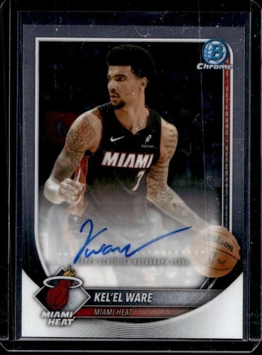 2025-26 Bowman Kel'el Ware Chrome Auto Autograph #BCA-KW Heat