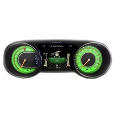 US Speedo Green Wrangler JL/JT Gauge Face for Clusters 2018-2024