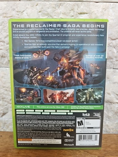Halo 4 Sur Xbox 360 (2012) - Coque + Disque 2 Uniquement - Manuel Inclus