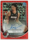 2025-26 Bowman Kel'el Ware #BCA-KW Orange Geometric Auto /25