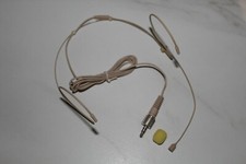 Double earhook Headset Mic compatible for Sennheiser Wireless Beige NEW