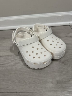 NWT Crocs Classic Hiker Clog Shoes White/White Womens 7/ Mens 5