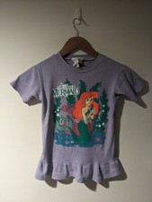 Vintage 90s The Little Mermaid Disney Youth 5/6 Purple Skirt T-Shirt