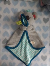 My B Toys Cuddly Gray Koala Bear Koko Dot Security Blanket Baby Lovey 15  Plush