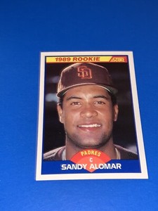1989 Score Sandy Alomar Jr Rookie Card #630 San Diego ...