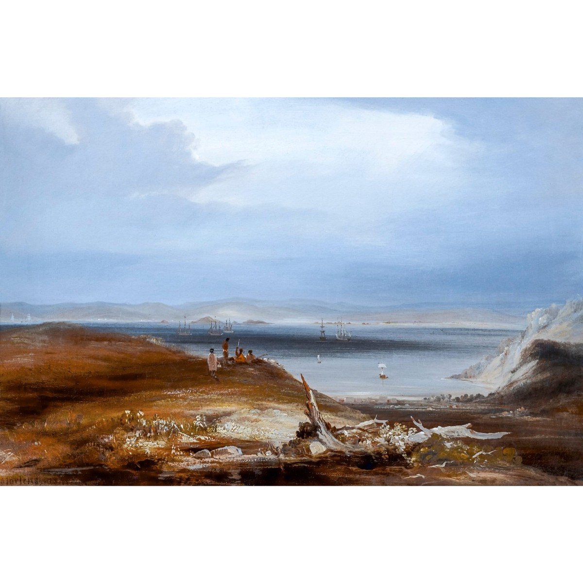 Conrad Martens, Kororareka the Bay of Islands, Canvas Print, 16