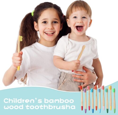 20 Pieces Kids Bamboo Soft Bristles Toothbrushes Toddler Toothbrush Manual Tr... - Picture 6 of 7