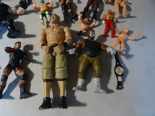 LOT OF 26 - WWF WWE WCW ECW Wrestling Figures mattel NWO vintage k-17 - Picture 7 of 16