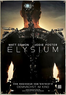 Neill Blomkamp ELYSIUM original Kino Plakat A1 gerollt 2013 D/S Teaser
