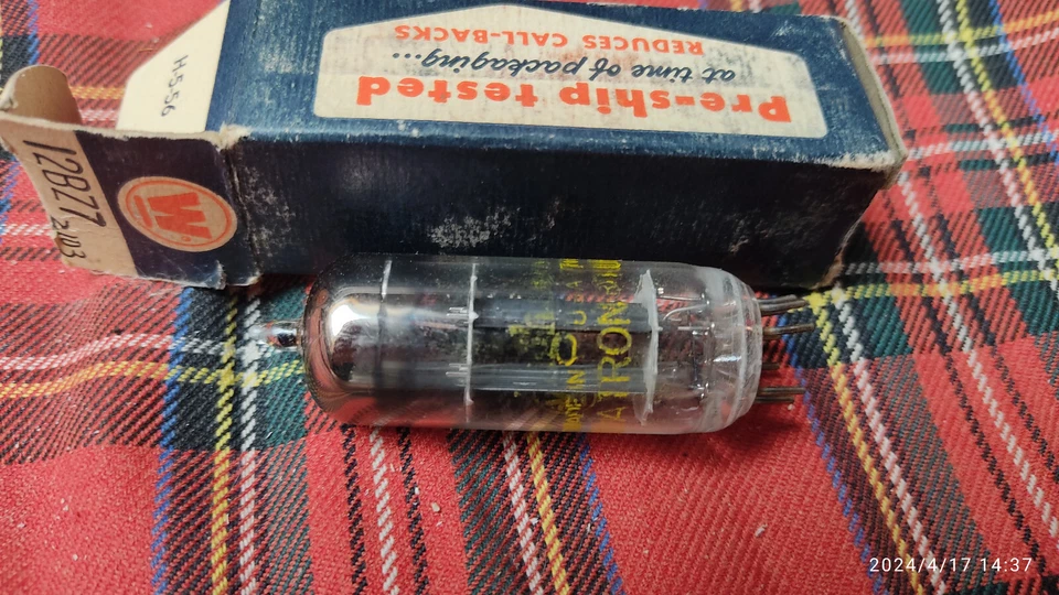 TUBE 12BZ7 WESTINGHOUSE NOS NIB - Photo 1/1