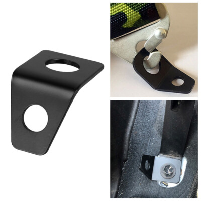 2x Car 90° Angled Holder Seat Belt Anchor Plate Hardware Mount Harness Bracket