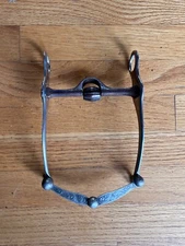 *VINTAGE VOGT MAKER STERLING SILVER WESTERN HORSE HEADSTALL SHOW MULLEN CURB BIT