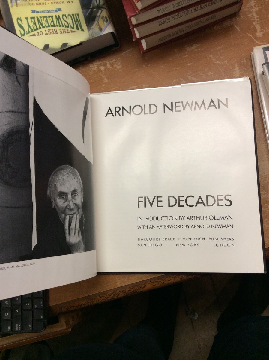 First Edition Arnold Newman Five Decades Photography Book