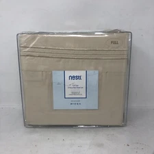 NESTL FULL SIZE 4 PIECE BED SHEET SET BEIGE