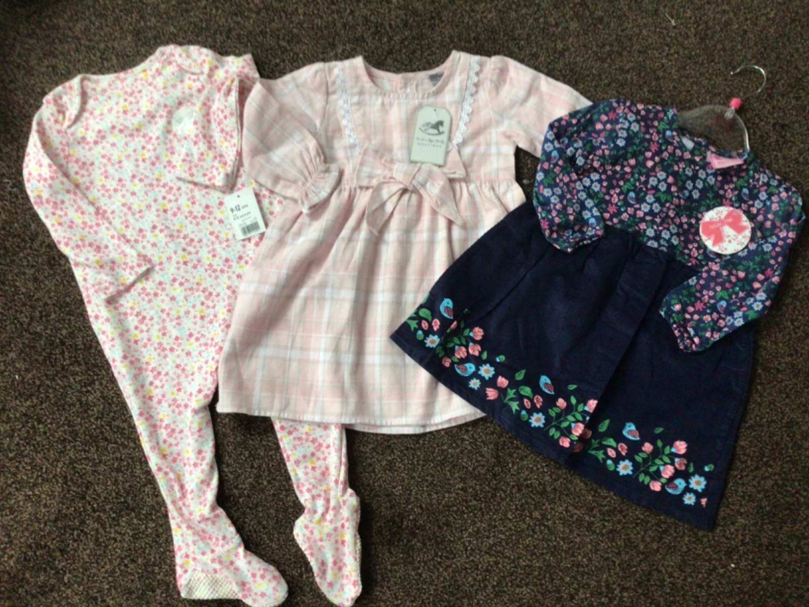 Bundle of baby girls warm winter clothes dress 6-12 months 9-12 months