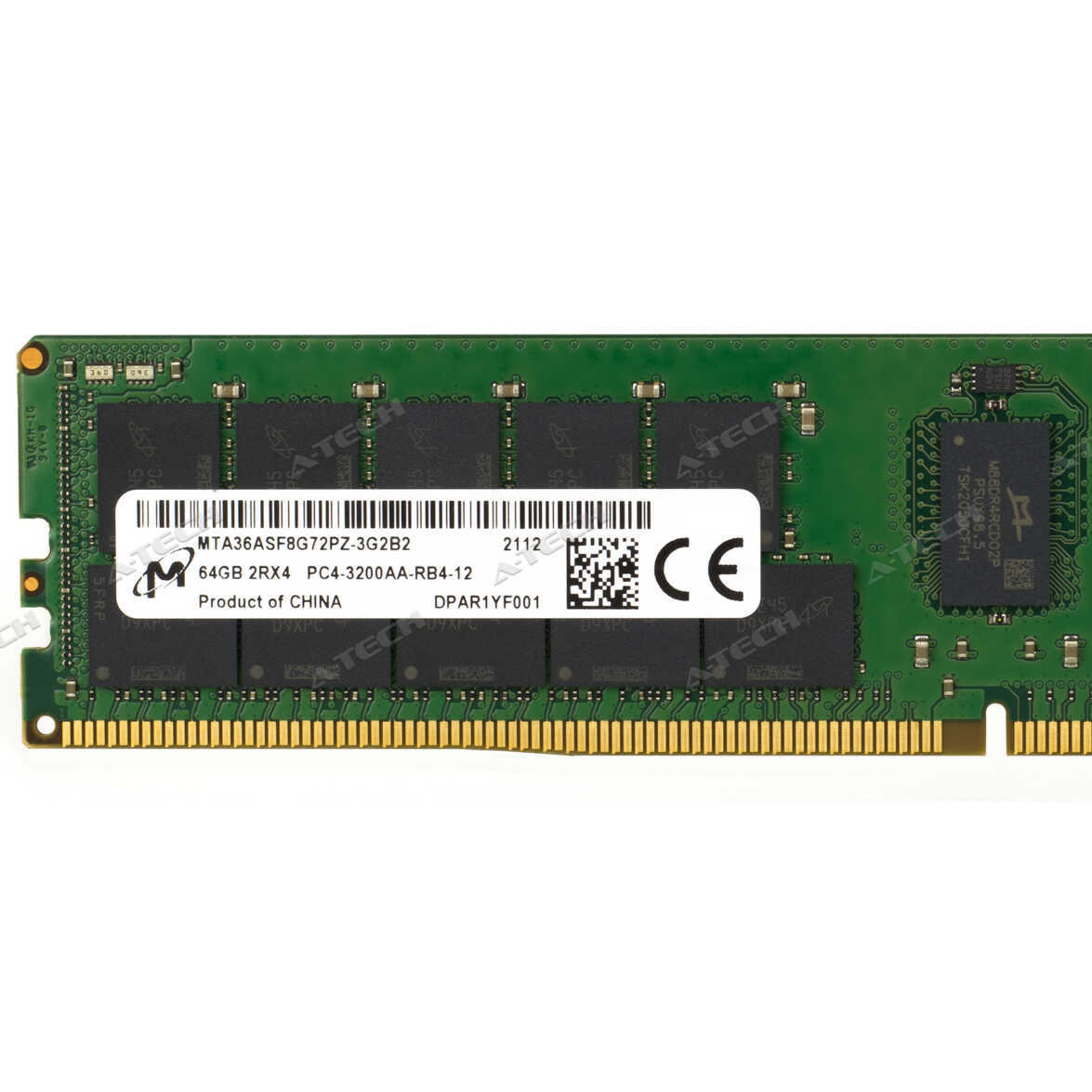Micron 64GB 2Rx4 PC4-3200 RDIMM DDR4-25600 ECC REG Registered