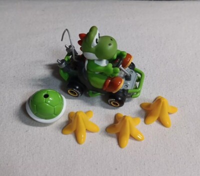 Tomy Bit Char-G Radio Control RC Car Super Mario Kart Yoshi W/Accessories