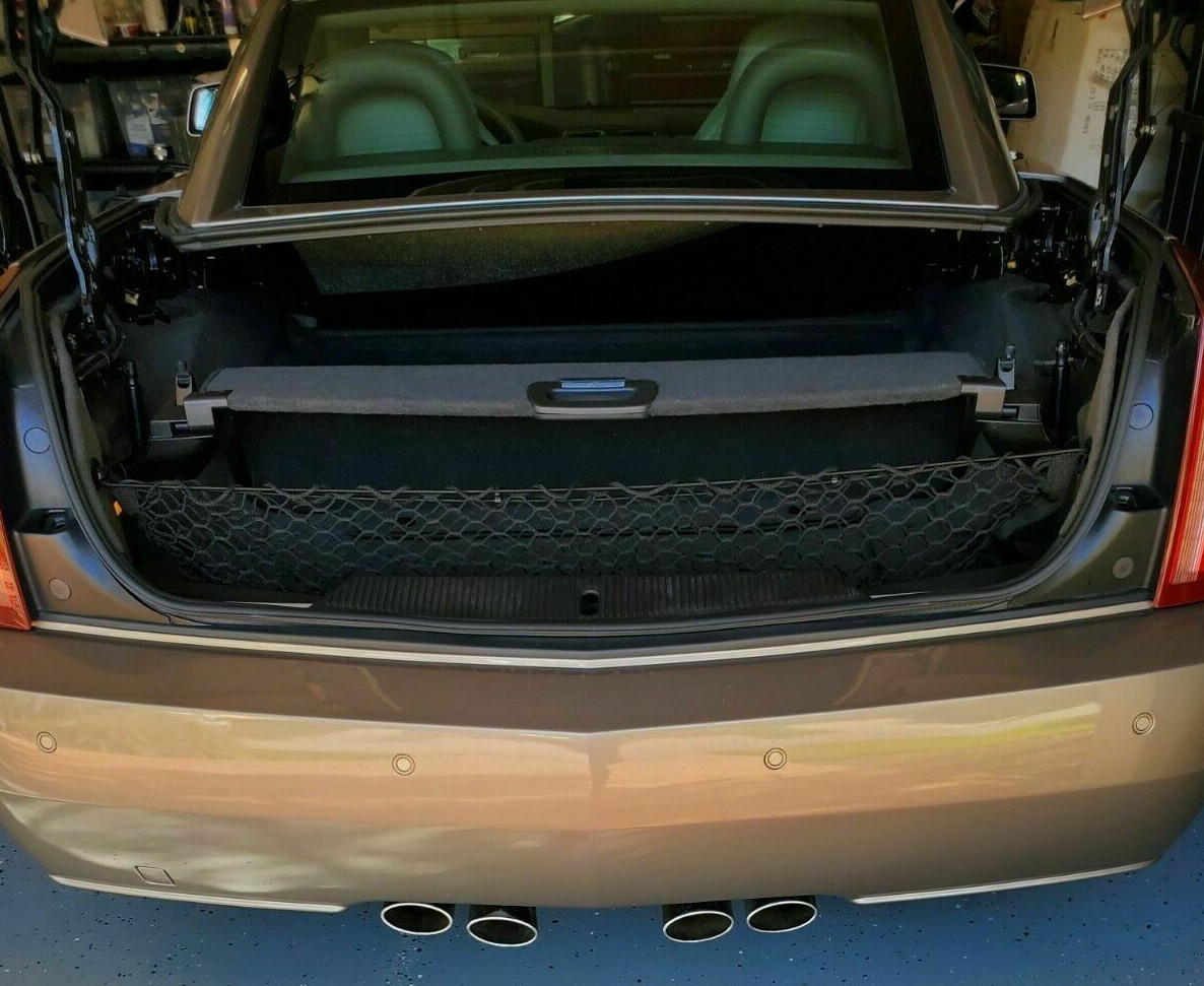 Rear Trunk Envelope Style Mesh Cargo Net for CADILLAC XLR 2004