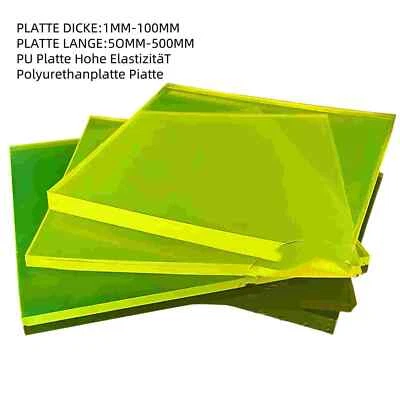 Polyurethanplatte PU Platte Hohe ElastizitäT Dicke 1mm-100mm, Länge 50mm-500mm - Bild 1 von 3