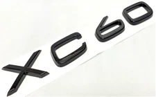 BLACK XC60 FIT VOLVO XC60 REAR TRUNK NAMEPLATE EMBLEM BADGE LETTERS NUMBER