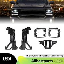For Chevrolet Silverado 1500 Front Bumper Support & Mount Bracket Set 2016-2018