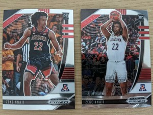 (2) 2020 Panini Prizm Draft Picks - Zeke Nnaji Lot ...