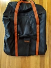 Perfumania Duffle Bag, Black w/ Orange Handles Straps Large  New 