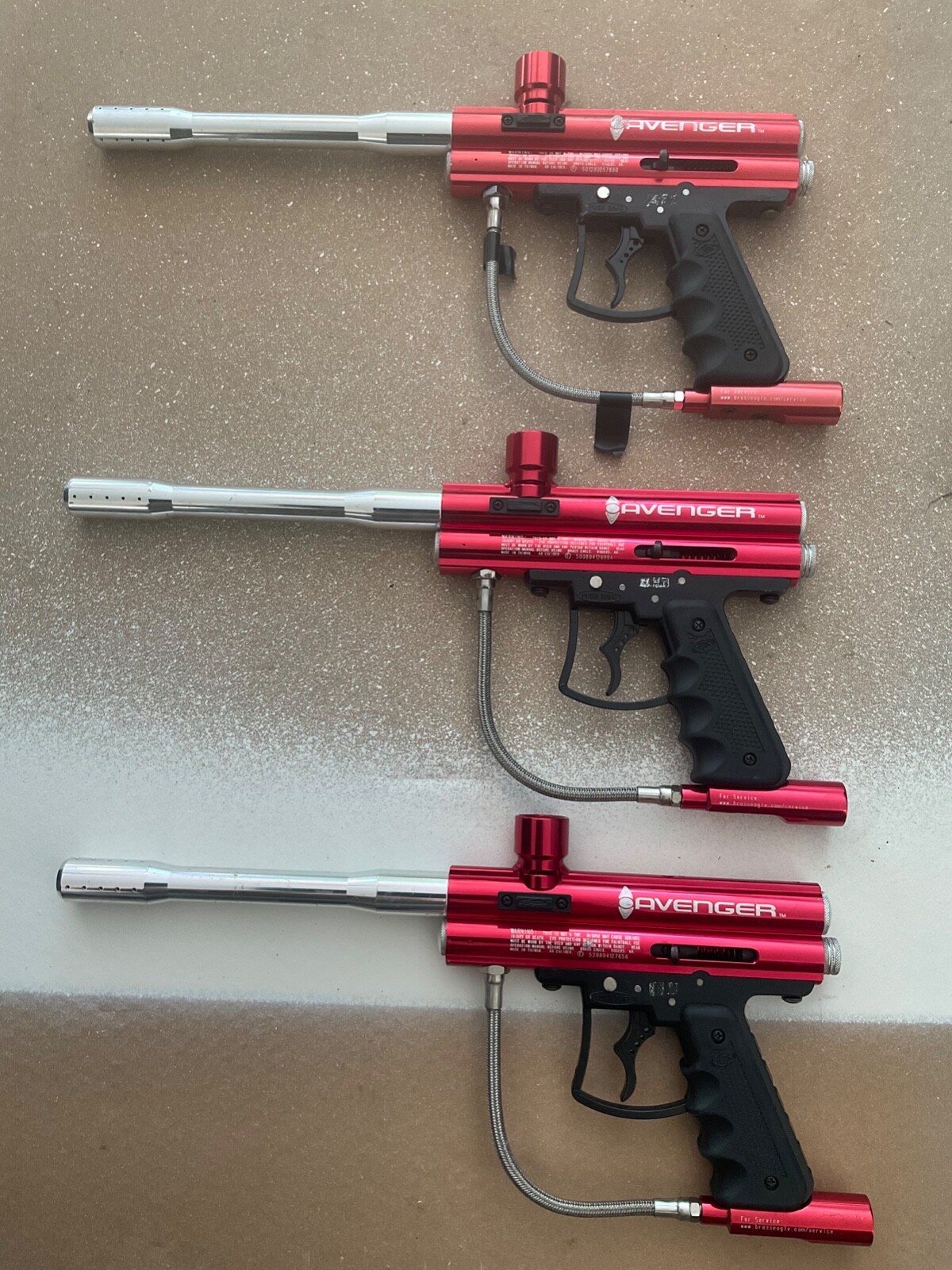 Brass Eagle “Avenger” Paintball Guns LOT 3 Guns, 5 Hoppers VL 200 eBay