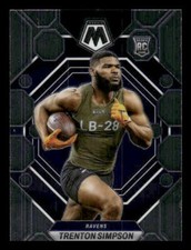 2023 Panini Mosaic #367 Trenton Simpson Rookie Baltimore Ravens