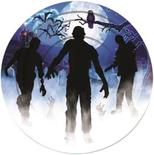 Zombie Party Dead Haunted House Carnival Halloween Party 9" Paper Dinner Plates
