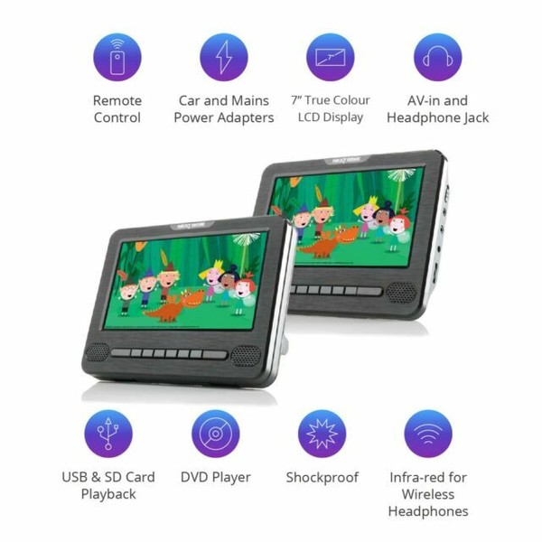 NEXTBASE 7T 7 inch InCar Headrest DVD Player for sale online eBay