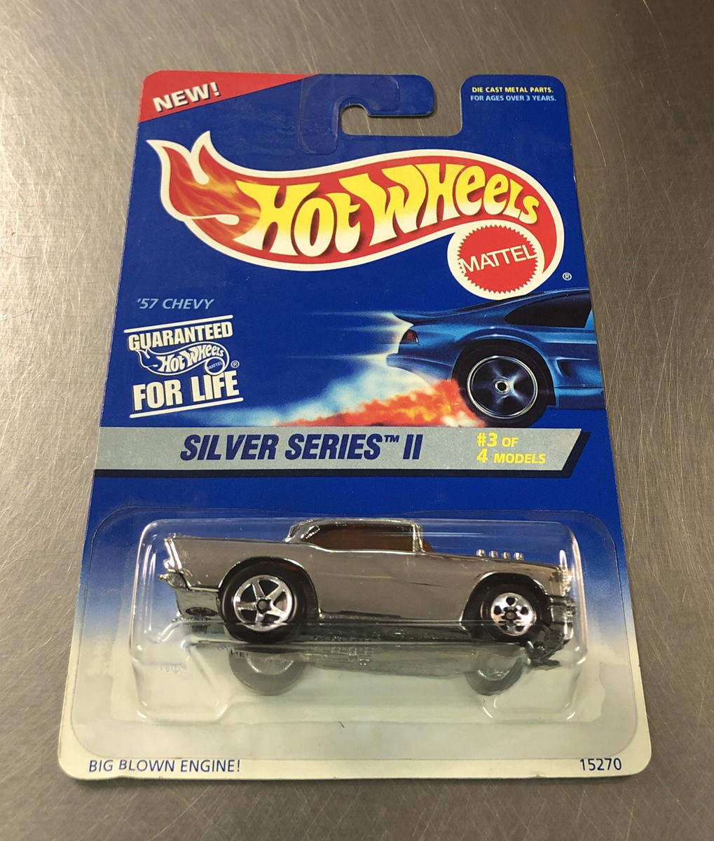 Hot Wheels 57 CHEVY マテル ミニカ 66 シェビー HOT WHEELS '57 CHEVY BIG BLOWN ENGINE! SILVER SERIES II 1/64 SCALE