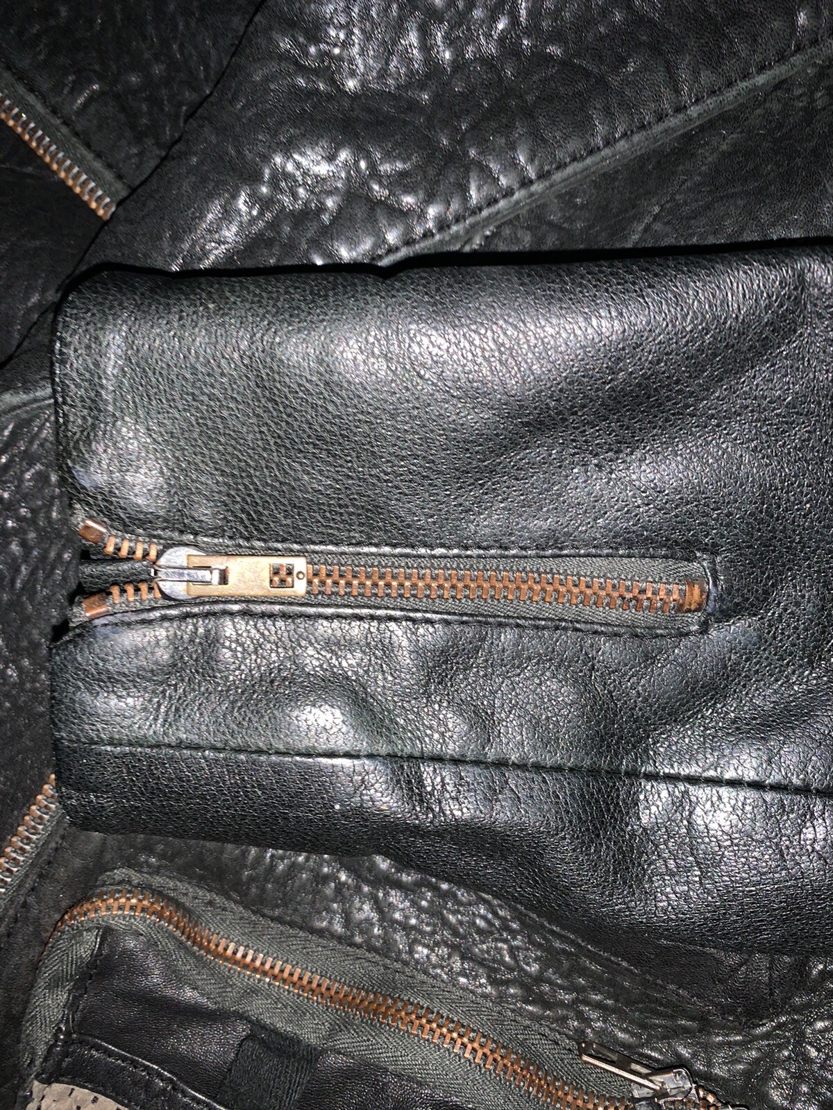 Acne Studios Women's Leather Biker Jacket + Shearling Hood, Very Small Fit image 8