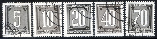 Germany GDR 1954 Centralized Courier Service No. 1/5 used (l346)