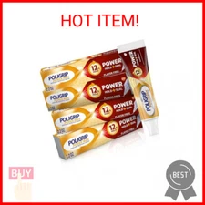 Super Poligrip Power Max Power Hold plus Seal Denture Adhesive Cream (Pack of 4)