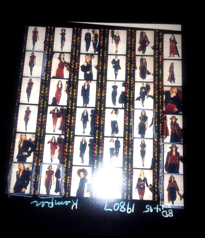Randy Kemper Fashion Week Show Contact Sheet Photos MODELS on CATWALK