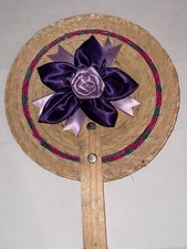 36 Variety Vintage Mexican floral hand made fans with bamboo And Wood handles