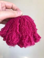 OOAK Doll Head Reroot Small Curly Soft Hair 30g Saran