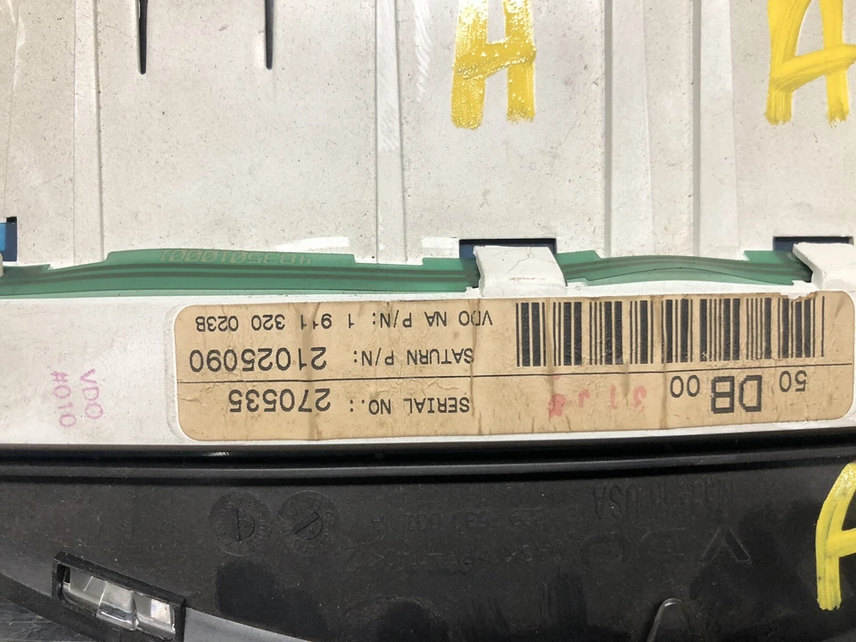 2000 2001 Saturn SC1 SL1 SOHC M/T Instrument Speedometer Gauge Cluster - Image 3 of 4