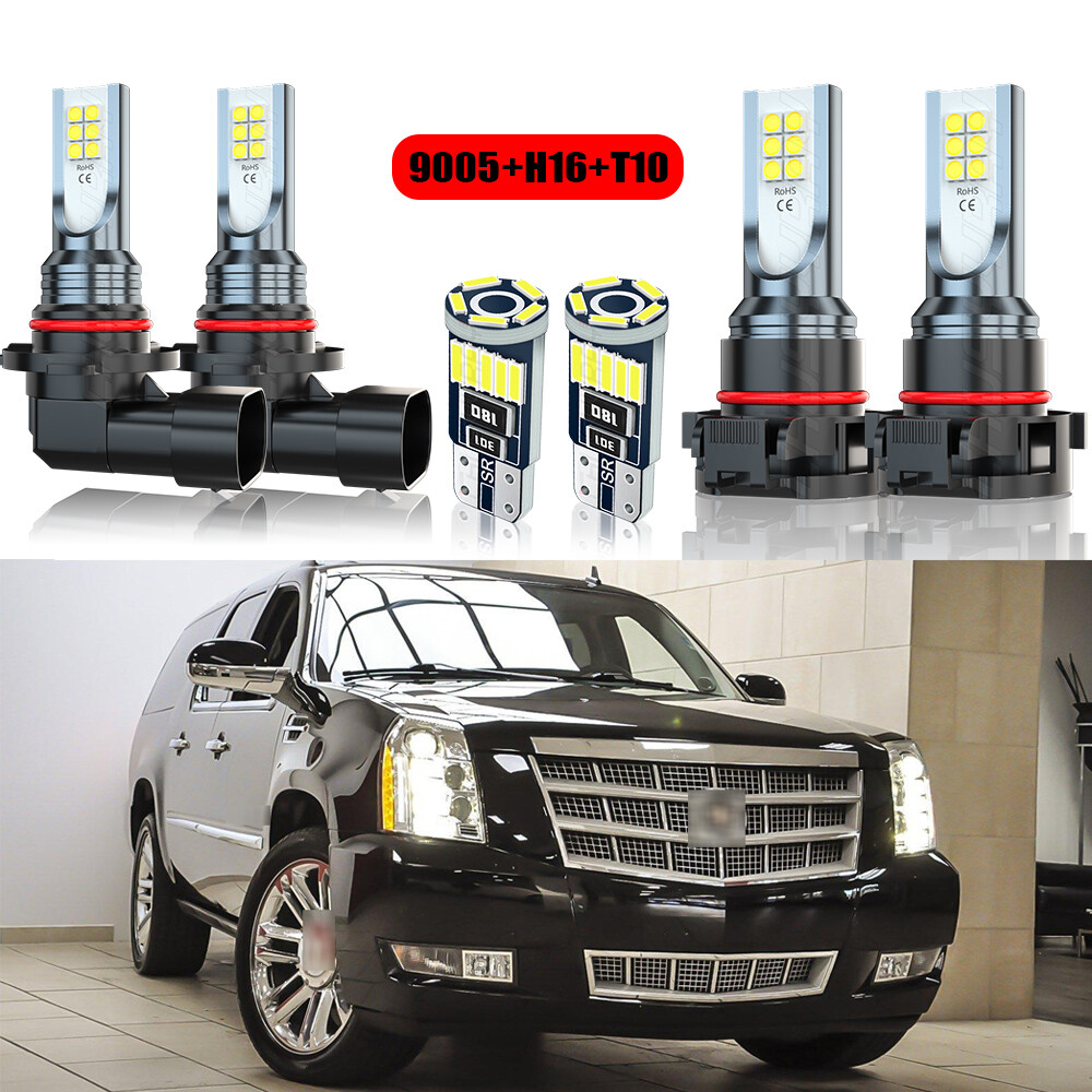 6x White LED For 2007-14 Cadillac Escalade Fog Driving 6x White LED For 2007-14 Cadillac Escalade Fog Driving