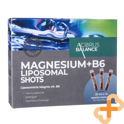 ACORUS BALANCE Magnesium + B6 Liposomale Shots Orale Lösung 14 x 25ml Nervös