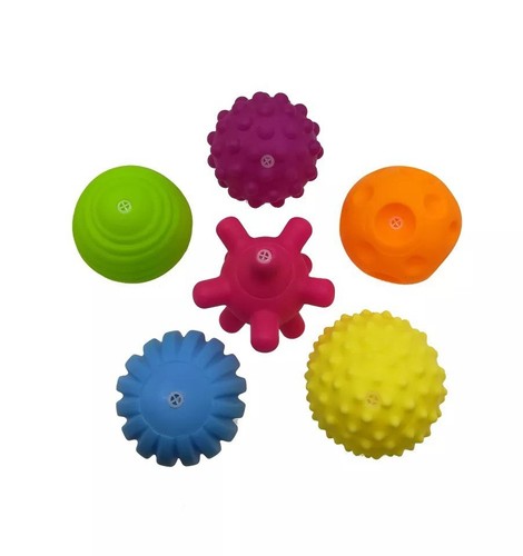 Textured Multi Sensory Ball Set Touch Hand Ball Baby Training Ball Toys New - Picture 5 of 6