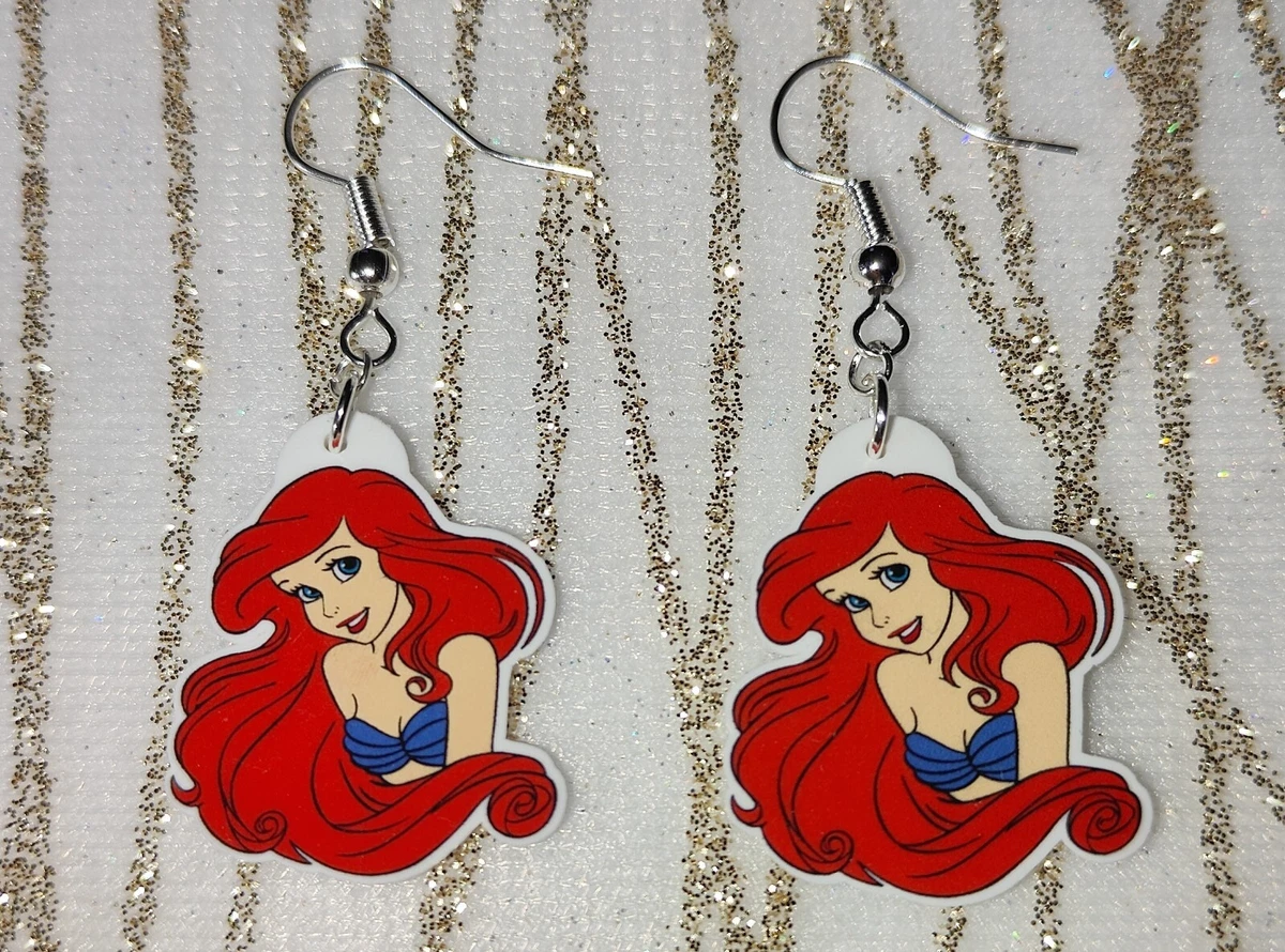 Little Mermaid Ariel Fan Art Earrings eBay