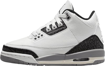 Nike Air Jordan 3 Retro GS Summit White/Cement Grey DM0967-106 Youth Size 6Y