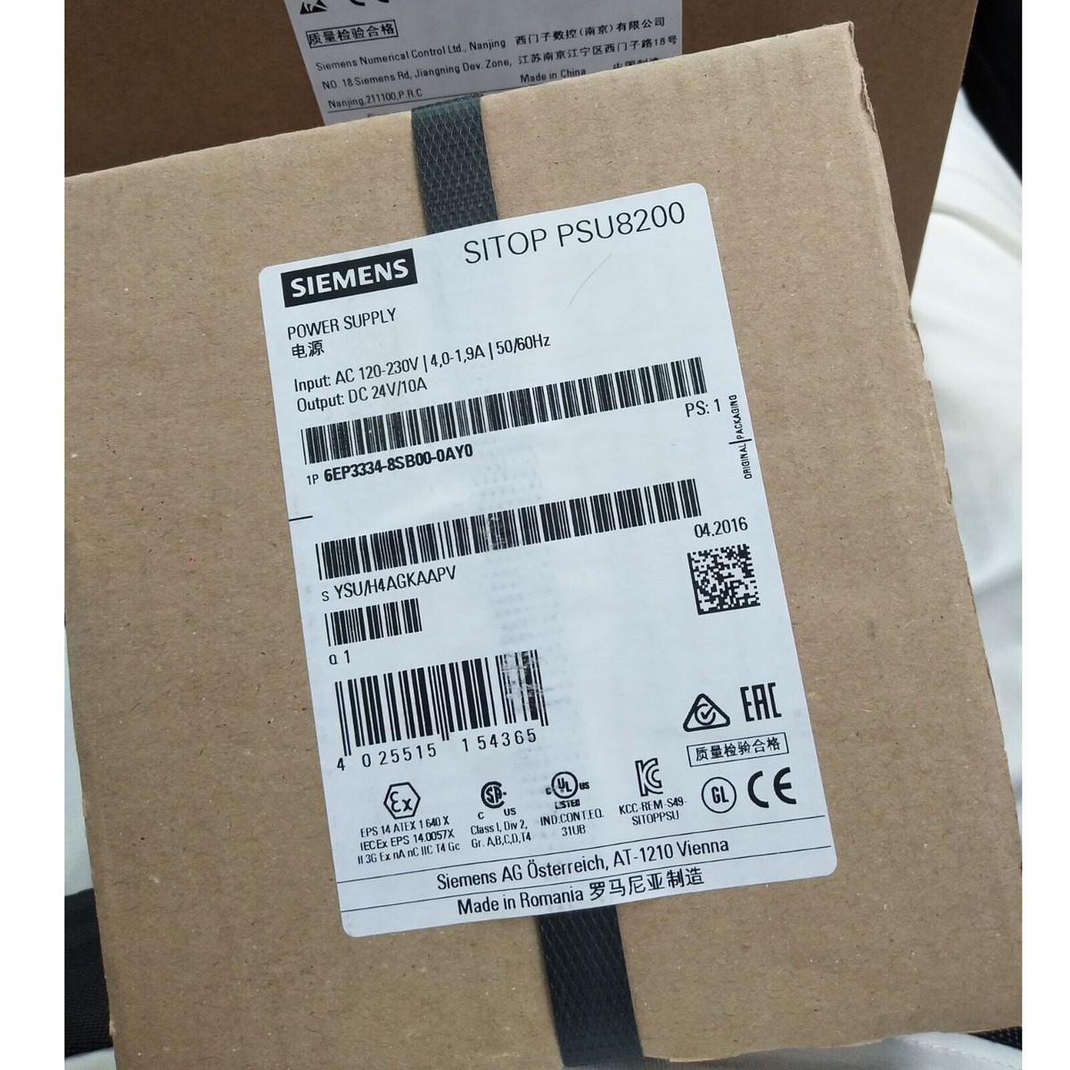 Alimentatore Siemens 6EP3334-8SB00-0AY0 – Nuovo In Scatola, Industriale - Foto 2