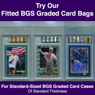 Fitted BGS Graded Card Bags Sleeves (100 - 1pk)