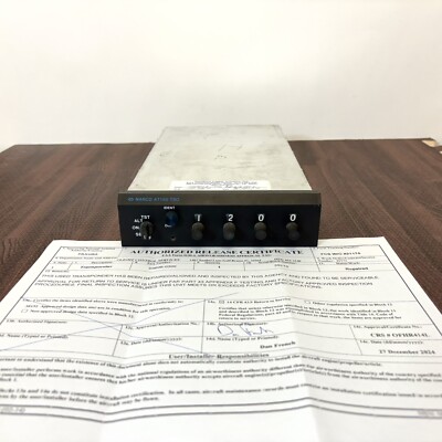 Narco AT 150 TSO Transponder - Serviced with New FAA 8130-3 Form